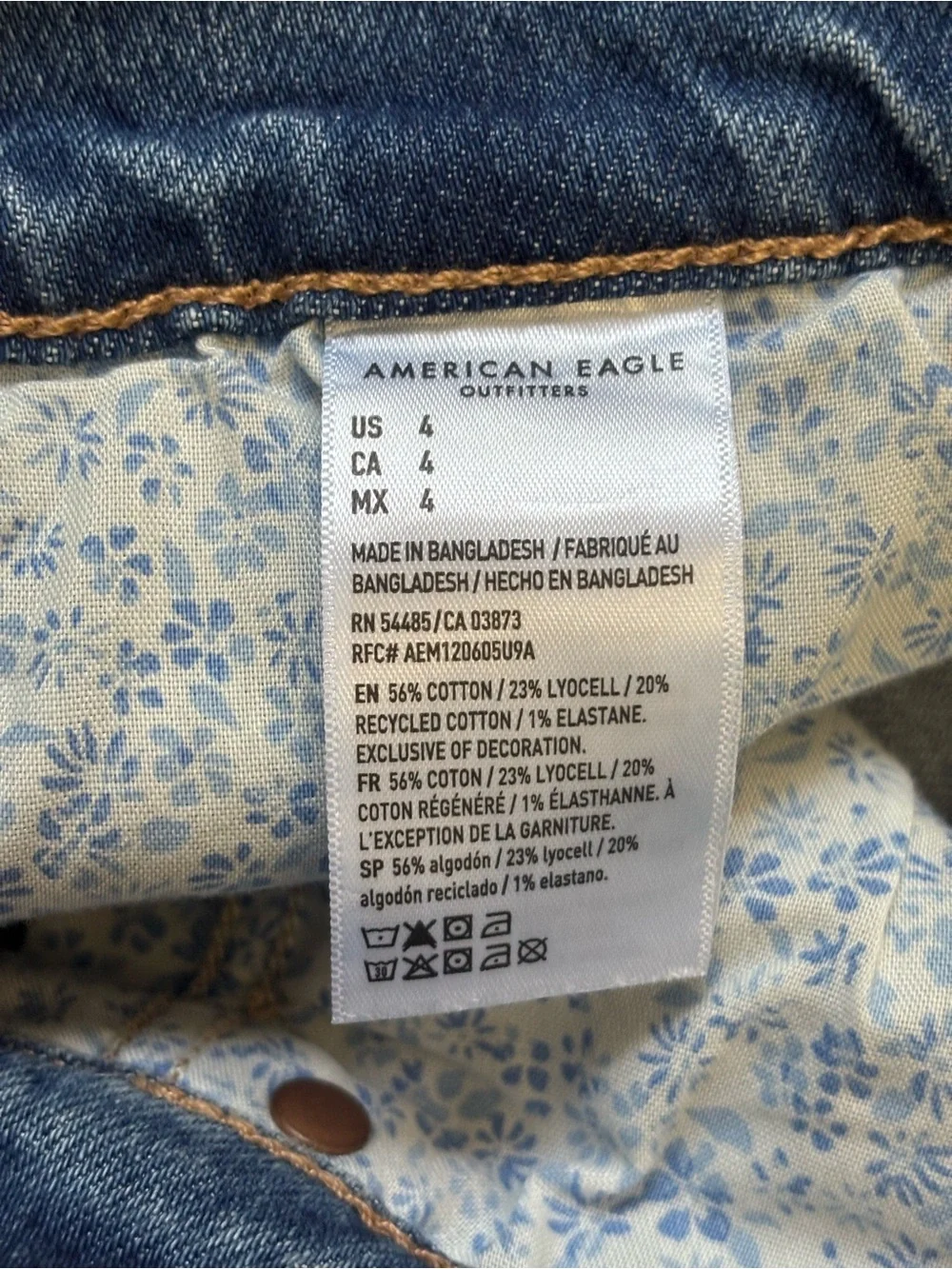 American Eagle Outfitters Women's Super Low Rise Stretch Cutoff Shorts